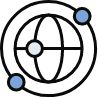 Scanario and Simulation: a stylized globe