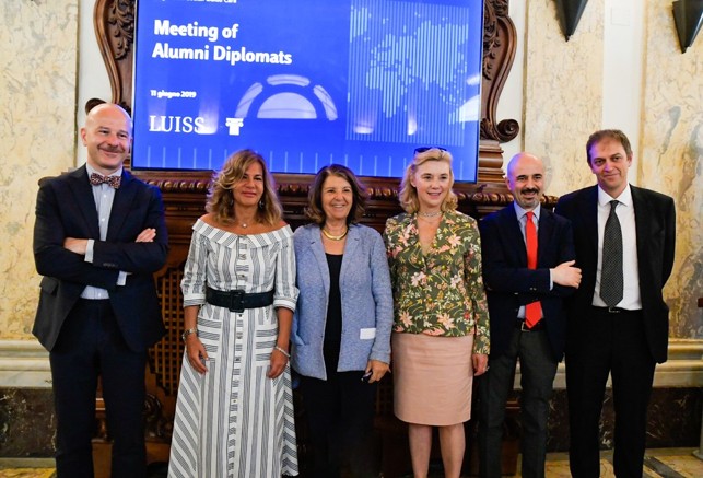 Andrea Prencipe, Emma Marcegaglia, Paola Severino, Elisabetta Belloni Giovanni Lo Storto and Raffaele Marchetti